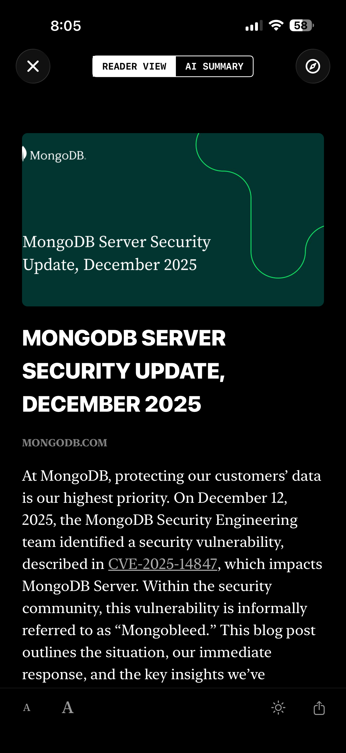 Brutalist iOS AI View